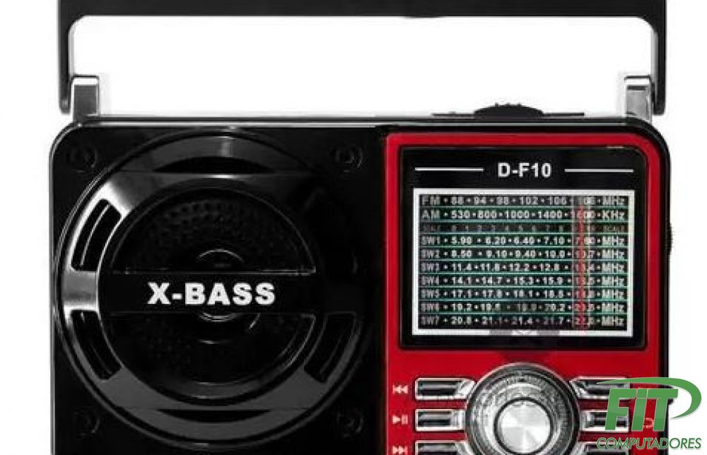 Caixa de som e Rádio Bluetooth